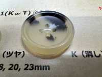 LSB1 Milchhorn 4-Loch Harzknopf[Taste] DAIYA BUTTON(DAIYA BUTTON) Sub-Foto