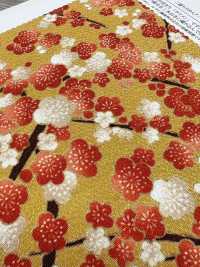 KKP2338-D-KOHARUUME Futako Chirimen Koharu Ume[Textilgewebe] Uni Textile(Komon Studio) Unterfoto