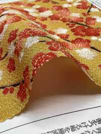 KKP2338-D-KOHARUUME Futako Chirimen Koharu Ume[Textilgewebe] Uni Textile(Komon Studio) Unterfoto