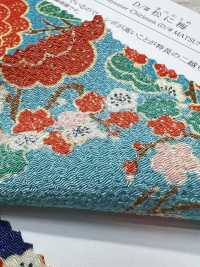 KKP2338-D-MATUNIUME Futako Chirimen Kiefer Und Pflaume[Textilgewebe] Uni Textile(Komon Studio) Unterfoto