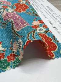 KKP2338-D-MATUNIUME Futako Chirimen Kiefer Und Pflaume[Textilgewebe] Uni Textile(Komon Studio) Unterfoto