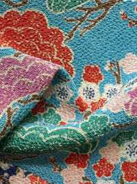 KKP2338-D-MATUNIUME Futako Chirimen Kiefer Und Pflaume[Textilgewebe] Uni Textile(Komon Studio) Unterfoto