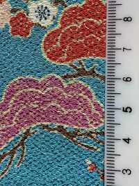 KKP2338-D-MATUNIUME Futako Chirimen Kiefer Und Pflaume[Textilgewebe] Uni Textile(Komon Studio) Unterfoto