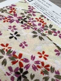 KKP2338-D-KUSAZAKURA Futako Chirimen Kusa-zakura[Textilgewebe] Uni Textile(Komon Studio) Unterfoto
