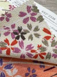KKP2338-D-KUSAZAKURA Futako Chirimen Kusa-zakura[Textilgewebe] Uni Textile(Komon Studio) Unterfoto