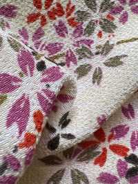 KKP2338-D-KUSAZAKURA Futako Chirimen Kusa-zakura[Textilgewebe] Uni Textile(Komon Studio) Unterfoto