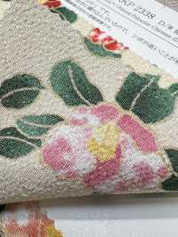 KKP2338-D-MTSUBAKI Futako Chirimen Miyako Tsubaki[Textilgewebe] Uni Textile(Komon Studio) Unterfoto