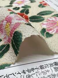 KKP2338-D-MTSUBAKI Futako Chirimen Miyako Tsubaki[Textilgewebe] Uni Textile(Komon Studio) Unterfoto