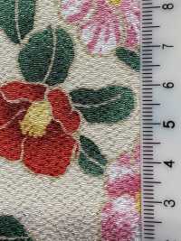 KKP2338-D-MTSUBAKI Futako Chirimen Miyako Tsubaki[Textilgewebe] Uni Textile(Komon Studio) Unterfoto