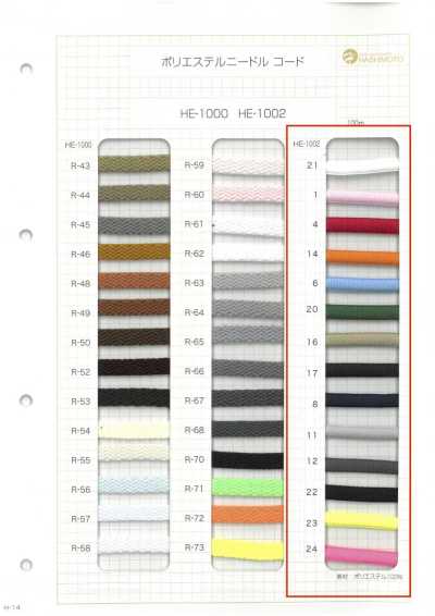 HE-1002 Polyester Nadelkord