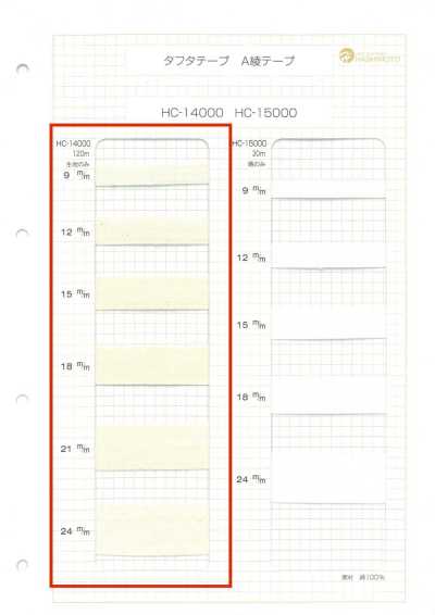 HC-14000 Baumwolltaftband