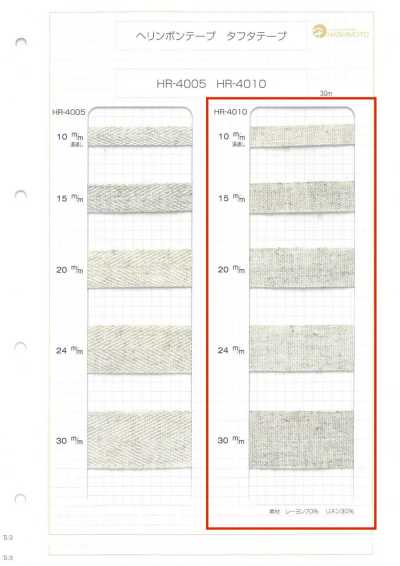 HR-4010 Taftband mit Leinenmischung