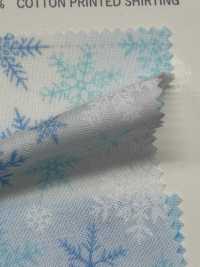 DX10363S HANDworks*Fabric® Lawn Weihnachtsmuster Mit Großen Schneeflocken[Textilgewebe] VANCET Sub-Foto