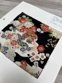 850585 Lawn Hana Gold Japanisches Muster Schatzblumen In Einem Wolkenmeer[Textilgewebe] VANCET Sub-Foto