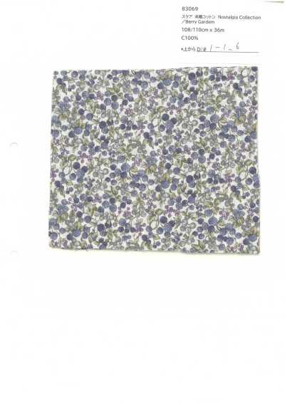 83069 SEVENBERRY® Batist aus ungebleichter Baumwolle Nostalgia-Kollektion / Berry Garden