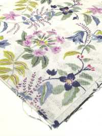 850574 SEVENBERRY® Lawn Ungebleichte Baumwolle SOLEIL BLUE / Bell Garden[Textilgewebe] VANCET Sub-Foto