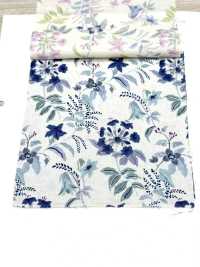 850574 SEVENBERRY® Lawn Ungebleichte Baumwolle SOLEIL BLUE / Bell Garden[Textilgewebe] VANCET Sub-Foto
