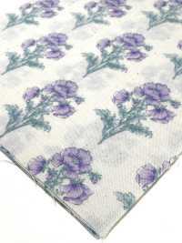 850573 SEVENBERRY® Lawn Ungebleichte Baumwolle Soleil Blue / Wildflower[Textilgewebe] VANCET Sub-Foto