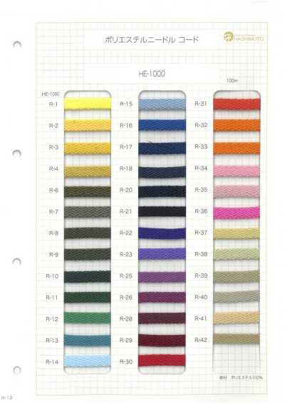 HE-1000 Polyester-Feincord