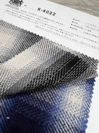 K-4022 Dreifachgarn-Twill, Flauschig Auf Spielkaro[Textilgewebe] Kuwamura Textil Sub-Foto