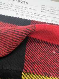 K-4014 Dreifachgarn-Twill-Fuzzy-Block-Check[Textilgewebe] Kuwamura Textil Sub-Foto