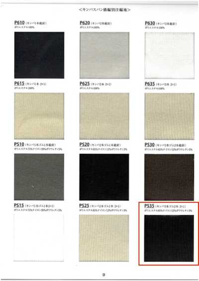 PS35 Ripp Kinba 3-fädig elastisch 2-fädig 2x1 60 cm Breite