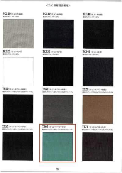 TS65 Rippstrick T/C 3-fädig elastisch 2-fädig elastisch 1-fädig 2x1 60 cm Breite