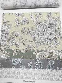 KP9073 Handgezeichneter Rasen Mit Blumenmuster (Runde Rolle)[Textilgewebe] COSMO TEXTILE Sub-Foto