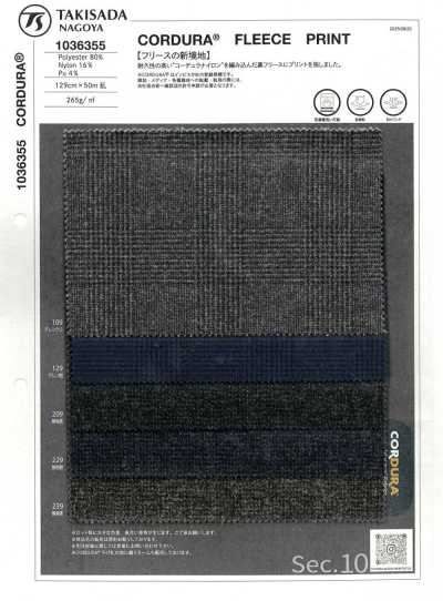 1036355 CORDURA® Fleece-Druck Cordura Fleece-Druck
