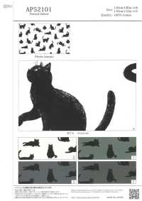 AP52101-DR Kuroneko Oxford (Halbfalte)[Textilgewebe] COSMO TEXTILE Sub-Foto