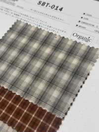 SBT-014 Bio-Mini-Check-Waschfinish[Textilgewebe] Kuwamura Textil Sub-Foto