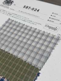 SBT-024 Bio-Mini-Check-Waschfinish[Textilgewebe] Kuwamura Textil Sub-Foto