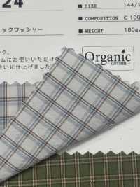 SBT-024 Bio-Mini-Check-Waschfinish[Textilgewebe] Kuwamura Textil Sub-Foto