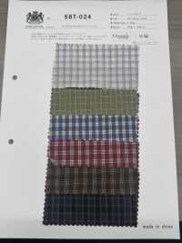 SBT-024 Bio-Mini-Check-Waschfinish[Textilgewebe] Kuwamura Textil Sub-Foto