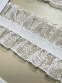 HW-3035 Organza-Doppelrüschen-Stretchband[Bandbandschnur] Kein Name Sub-Foto