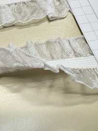 HW-3035 Organza-Doppelrüschen-Stretchband[Bandbandschnur] Kein Name Sub-Foto