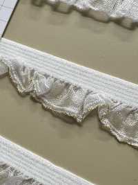 HW-3036 Organza-Rüsche Mit Goldglitzer Und Stretchband[Bandbandschnur] Kein Name Sub-Foto