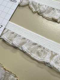HW-3037 Organza-Rüsche Mit Silbernem Glitzer Und Stretchband[Bandbandschnur] Kein Name Sub-Foto