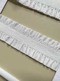 HW-3041 Nylon-Doppelrüschen-Stretchband[Bandbandschnur] Kein Name Sub-Foto