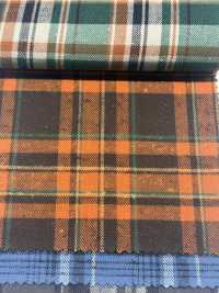 K-4031 Vintage-Karomuster Aus Aufgerautem Twill (Flauschiger Stoff Im Aufgerauten Stil)[Textilgewebe] Kuwamura Textil Sub-Foto