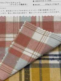 K-4031 Vintage-Karomuster Aus Aufgerautem Twill (Flauschiger Stoff Im Aufgerauten Stil)[Textilgewebe] Kuwamura Textil Sub-Foto