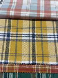 K-4031 Vintage-Karomuster Aus Aufgerautem Twill (Flauschiger Stoff Im Aufgerauten Stil)[Textilgewebe] Kuwamura Textil Sub-Foto