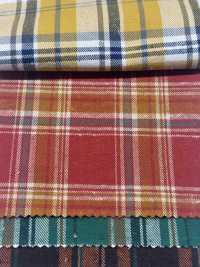 K-4031 Vintage-Karomuster Aus Aufgerautem Twill (Flauschiger Stoff Im Aufgerauten Stil)[Textilgewebe] Kuwamura Textil Sub-Foto