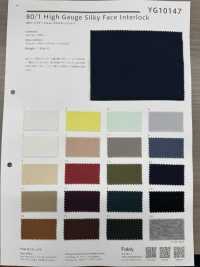 YG10147 80/1 Hochrunder Interlock-Strick, Glatte, Seidige Oberfläche[Textilgewebe] YAGI Sub-Foto