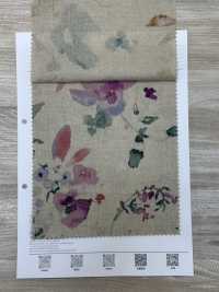7026-700-6 CL Loomstate Mit Aquarell-Blumenmuster[Textilgewebe] HOKKOH Sub-Foto