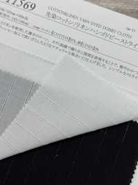 11569 Gefärbte Baumwolle/Leinen, Leiter-Dobby-Streifen, Doppelt Gewaschen[Textilgewebe] SUNWELL Sub-Foto