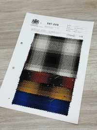 SBT-009 8/1 Bio-Karomuster Mit Schwerem Fischgrätmuster[Textilgewebe] Kuwamura Textil Sub-Foto