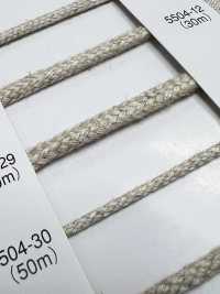 5504-29 Rundkordel Der Leinen-Serie, 16-fädig[Bandbandschnur] RIVER Sub-Foto