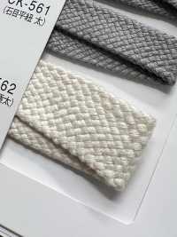 CK-562 Glänzende Kordel, Steinmaserung, Flachkordel, Extra Dick[Bandbandschnur] Sub-Foto