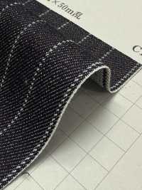 810-YW Nadelgestanzter, Gestreifter Denim, 11 Oz[Textilgewebe] Yoshiwa Textilien Sub-Foto